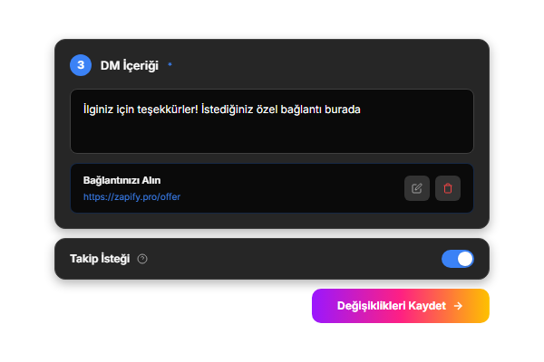 Yanıtı Otomatikleştirin